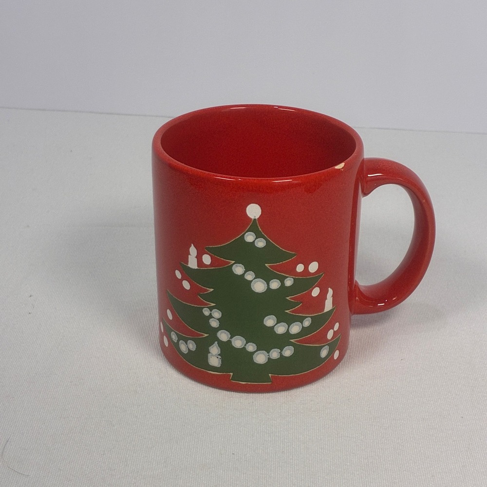 Waechtersbach Coffee Mug Red Christmas Tree West Germany Vintage
*Chip